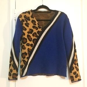 Italian leopard print sweater